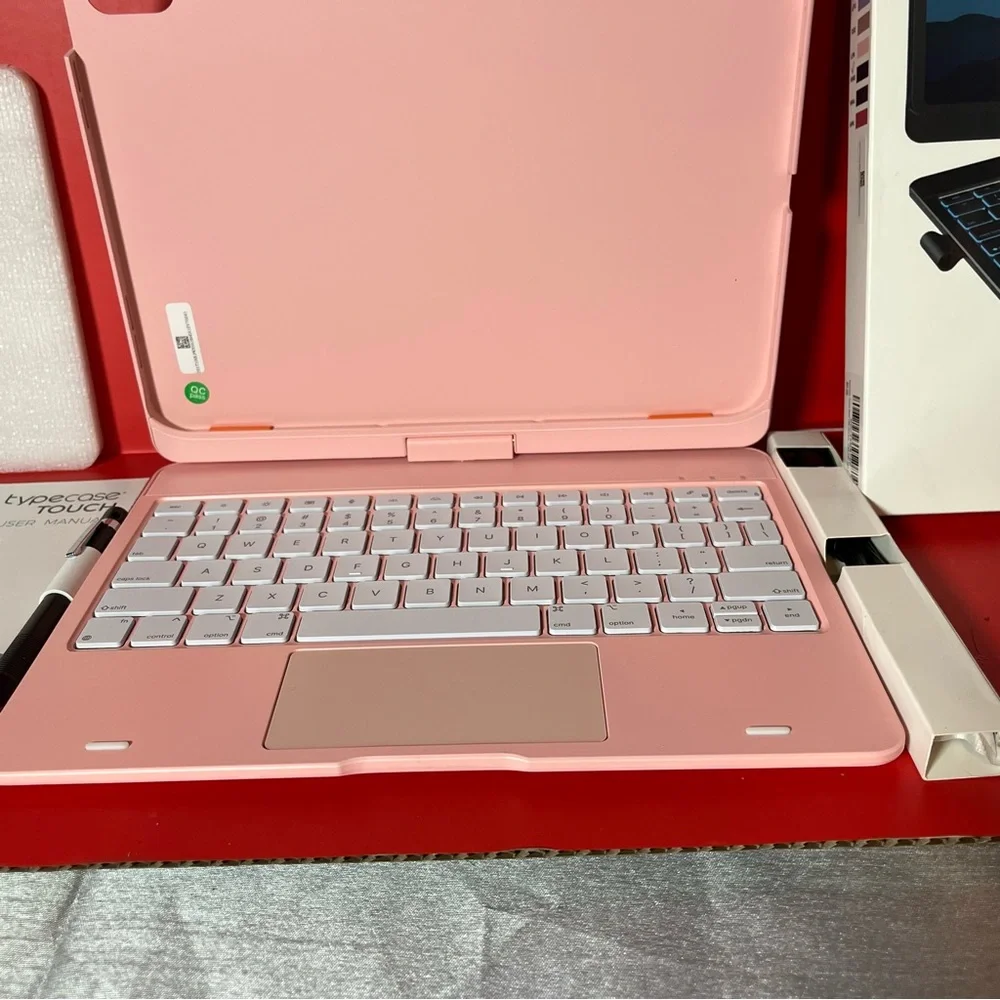 Pink Flexbook Touch Keyboard Case for Tablets new open box